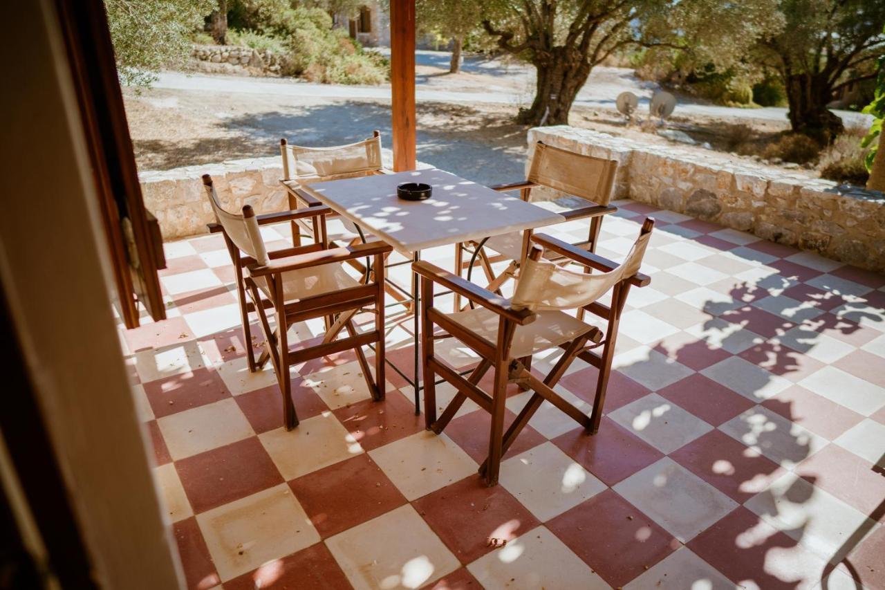 Seafront Traditional Stone House In Sunset Olive Grove - B Alyfanta Exterior photo